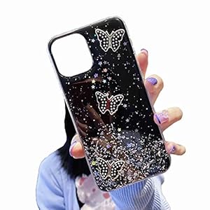 TYWZ Clear Sparkly Case voor Xiaomi Redmi 9C, Bling Star Glitter Ontwerp voor Vrouwen Meisjes Zachte TPU Shockproof Anti…