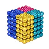 Elsatsang Novelty Magnetic Toys - Silver Color Set Mashable, Smashable, Rollable, Buildable Magnets - Office Toy & Stress Relief for Adults (Multicolour 4)