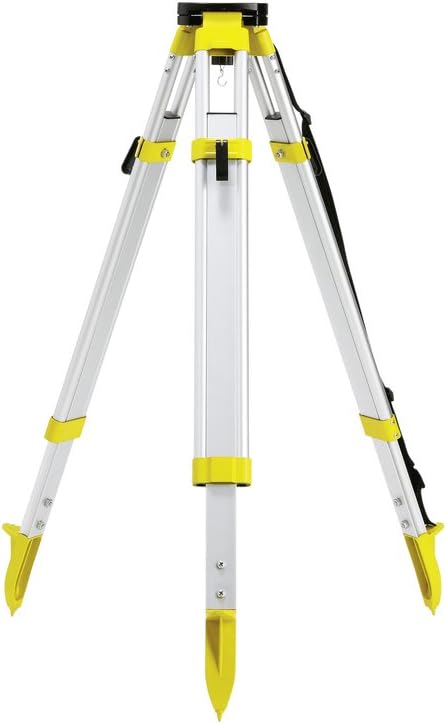 Leica 767710 - Trípode de aluminio CTP104 con abrazadera para niveles láser rotativos Roteo, Yellow