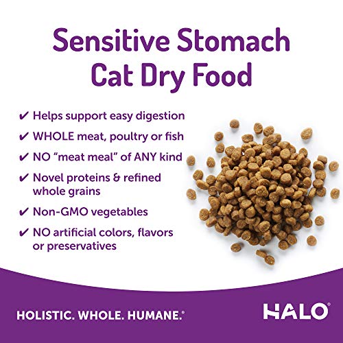 Halo Natural Dry Cat Food Sensitive Stomach Seafood Medley (6Pound Bag