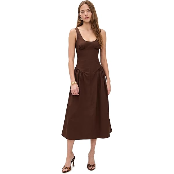 BARDOT Hattie Knit Midi Dress for Women - Charcoal V-Neck Figure-Flattering  Long Sleeve Pullover Dress with Hem Kick Out at Amazon Women's Clothing  store