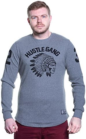 HUSTLE GANG Base Camp Waffle Long Sleeve Thermal in 2 Color Choices 241-8313