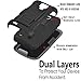 Galaxy S4 Active Case, Starshop(TM) Galaxy S4 Active I537 Hybrid Full Protection High Impact Dual Layer Holster Case with Kickstand and Locking Belt Swivel Clip Black