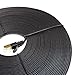 Tera Grand - 50FT - CAT7 10 Gigabit Ethernet Ultra Flat Patch Cable for Modem Router LAN Network, Gold Plated Shielded RJ45 Connectors, Faster Than CAT6a CAT6 CAT5e, Black