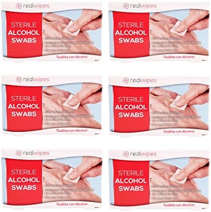 300 Sterile Alcohol swab Prep Pads Individually Packaged In Dispenser Box Great For First Aid Cabinet