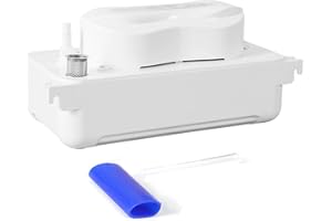 BPSSDI 110V 95GPH HVAC Condensate Pump, 29dB Ultra-Quiet, 19.6ft Lift, Automatic Safety Switch, for AC, Furnace, Dehumidifier, Water Drain