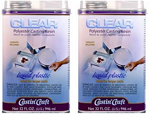 Clear Casting Resin with Catalyst 32 Ounce (Тwо Расk)