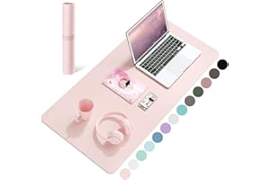 Non-Slip Desk Pad,Mouse Pad,Waterproof PVC Leather Desk Table Protector,Ultra Thin Large Desk Blotter, Easy Clean Laptop Desk