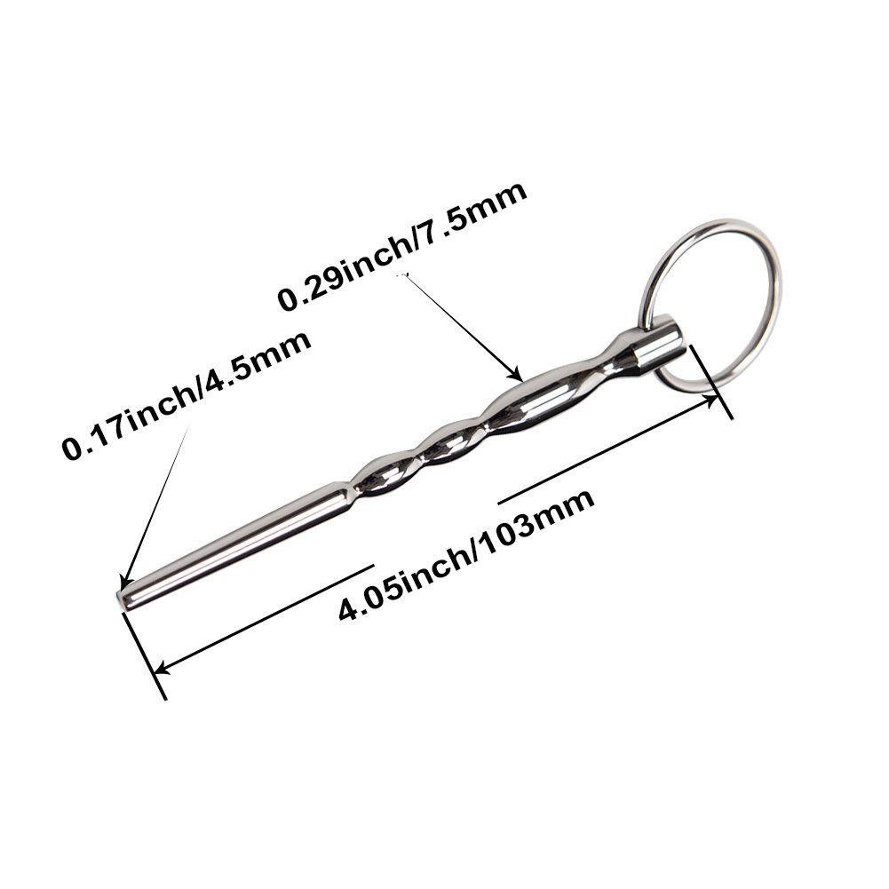 Urethral Sounds Penis Plug Adult Sex Toys for Beginner Male (4inch)