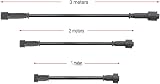 GEYUEYA Home 2 Pin Extension Cable 1M for Decking Lights 5 Pack view 2