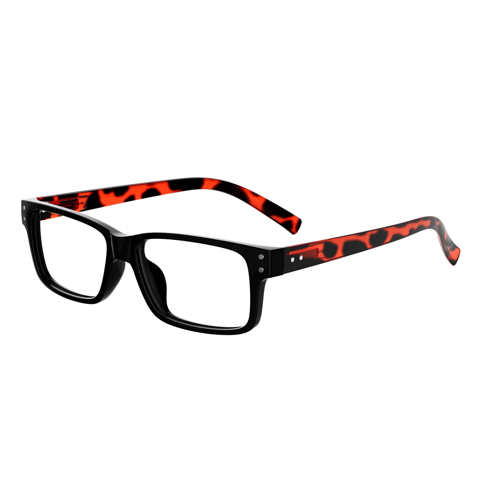 Eyekepper Spring Hinges Vintage Reading Glasses Men Readers Black Frame Tortoise Arms — image 1