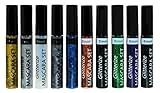 10 Glitter Colors Mascara Makeup Set