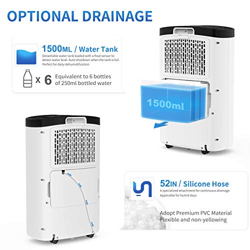 AIRPLUS 1,500 Sq. Ft 30 Pints Dehumidifier for Home and Basements with