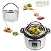 Steamer Basket for Instant Pot 5 Qt, Stainless Steel Mesh Strainer Steamer Insert with Silicone Handle and Feet, Must have Kitchen Accessories for Steaming Vegetables, Fruit and Eggs - (5/6 QT)