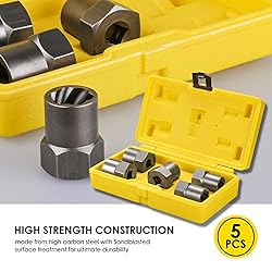 Topec 5-Piece Heavy Duty Nut Bolt Remover