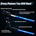 Mini Bike Pump,Raniaco 120PSI Portable Bicycle Frame Pump with Gauge,High Pressure Cycling Pump for Presta & Schrader,With Tire Patch Kit and Ball & Balloon air Inflation Needles
