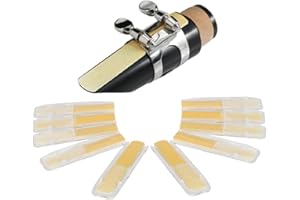10PCS Clarinet Reeds for Clarinet Beginner and Intermediates Strength 2.5