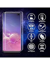 Bocianelli Tempered Glass Screen Protector for Galaxy S10 Plus[6.4"], Touch Responsive, Include a Camera Lens Protector and Installation Tools[Case Friendly][Full Coverage][HD Clear]