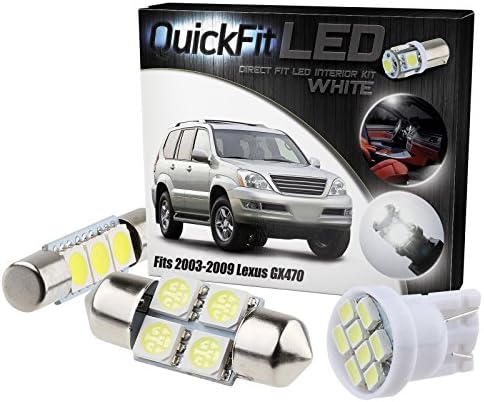 QuickFitLED White LED Interior Light Package Kit For Lexus GX470 2003-2009 (20pcs)