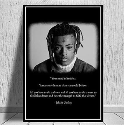Yhnjikl Affiche Nouveau Rip Xxxtentacion Lutte Citation Rappeur Chanteur Star Wall Art Toile Peinture Mur Photos Pour Le Salon Decor A La Maison 40x60cm Sans Cadre Amazon Fr Cuisine Maison