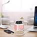 Simpeak Aluminum 4 Port USB Charger Stand for Apple Watch 1/2/3 [Nightstand Mode], with Phone Holder Charger Stand for iWatch, iPhone 5/6/7/8/X and other Smartphone,iPad - Rose Gold