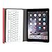 CoastaCloud iPad Air 2 Rechargable Wireless Bluetooth Keyboard Case with Folding Leather Folio Smart Fully Protect Case Cover Stand For Apple iPad Air 2 (Black)