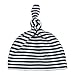Newborn Boy Nursery Beanie Hospital Hat Cotton Adjustable Knot Cap (striped color)