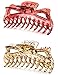 Prettyou Thick Hair Super Large Clips Crystal Plastic Claw Clamps Hairgrips Clips Accessories for Women, 2 pack. (E)
