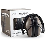 Pro For Sho 34dB Shooting Ear Protection - Special Designed Ear Muffs Lighter Weight & Maximum Hearing Protection - Standard Size, Coyote Brown