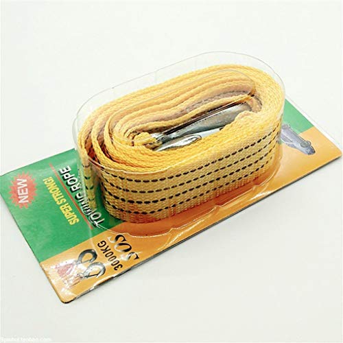 OmkuwlQ 2 Anti Slipping Hooks Heavy Duty Car Tow Cable 3 Ton 6 Ton Emergency Trailer Rope Vehicle Nylon Strap