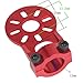Shaluoman 4Pcs Red Aluminium Alloy Motor Mount Holder for 12mm Glass/Carbon Fiber Tube