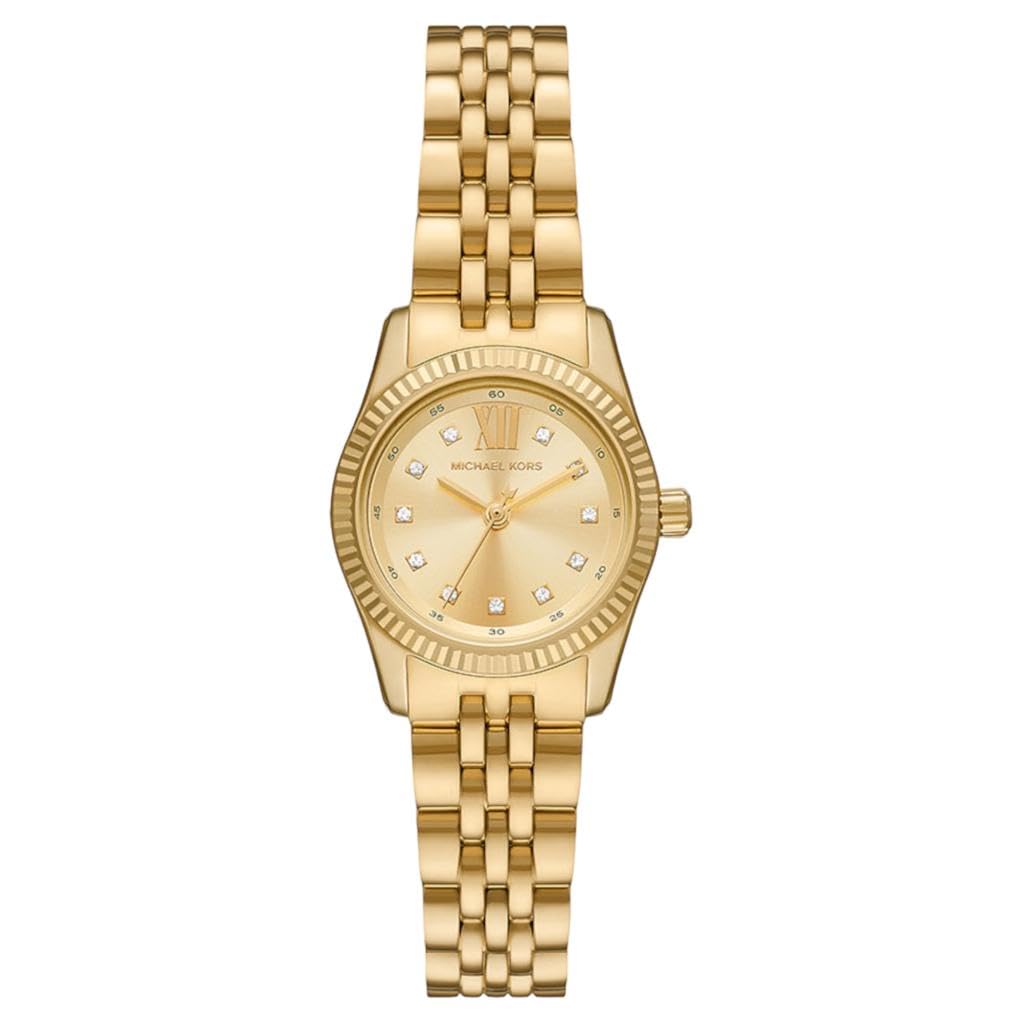 Michael Kors Lexington Watch für Damen, 26mm Quarz-Dreizeigerwerk mit Edelstahlarmband