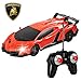 QUN FENG Electric RC Car-Lamborghini Veneno Radio Remote Control Vehicle Sport Racing Hobby Grade Licensed Model Car 1:24 Scale for Kids Adults (Orange)