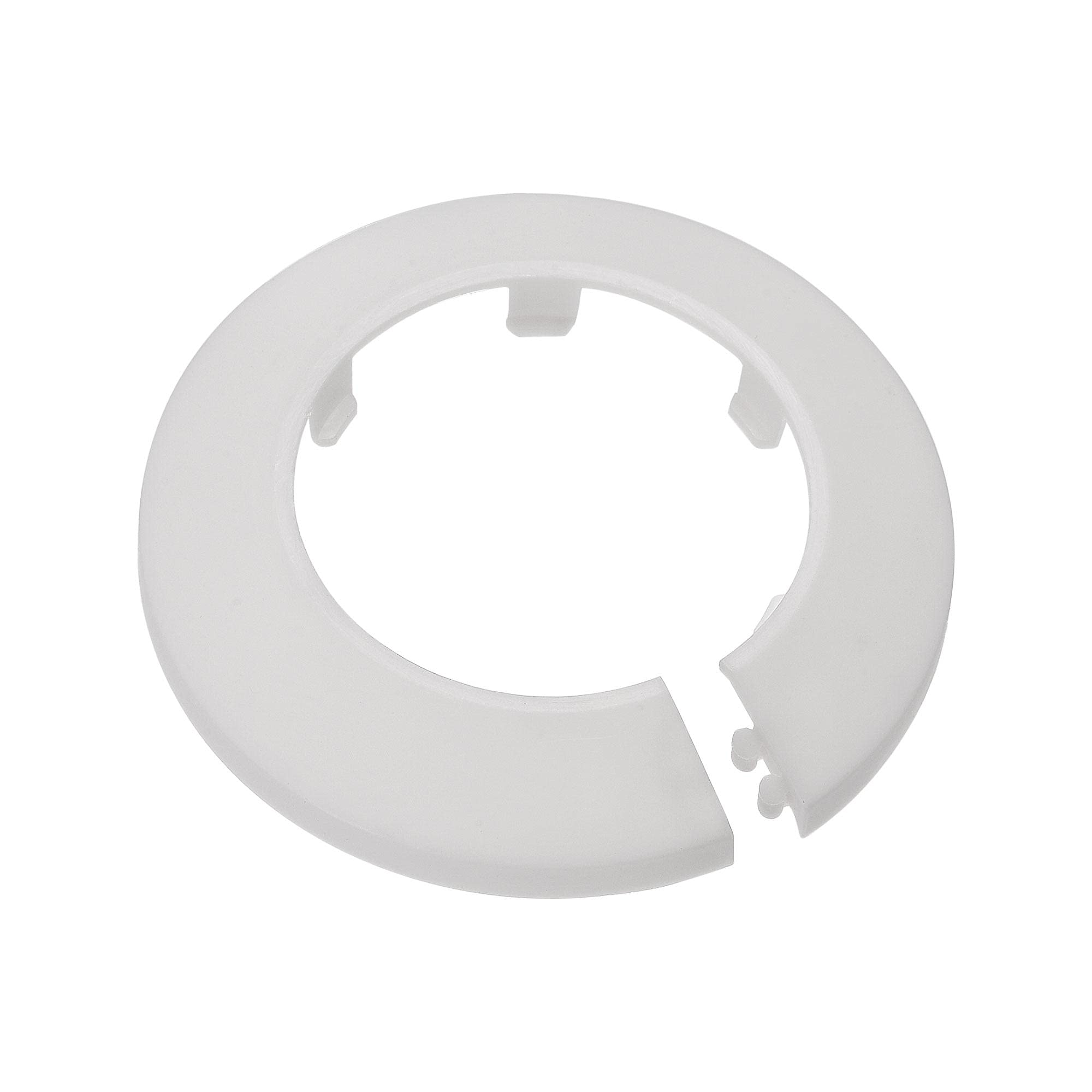 sourcing map Pipe Cover Decoration, 50mm PP Plastic Escutcheon Water Pipe Drain Line Cover White 10pcs