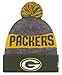 New Era Green Bay Packers 2016 NFL Sideline On Field Sport Knit Hat - Green Cuff