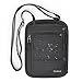 Miolle RFID Fitness Travel Neck Wallet Bag Passport Holder - Neck Bag Passport Wallet for Men and Women