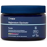 Trace Minerals Magnesium Glycinate Powder - Daily Magnesium Powder for Sleep Support - Calming Bedtime Drink - Natural & Gentle - Mixed Berry Lemonade - 180g (60 Servings)