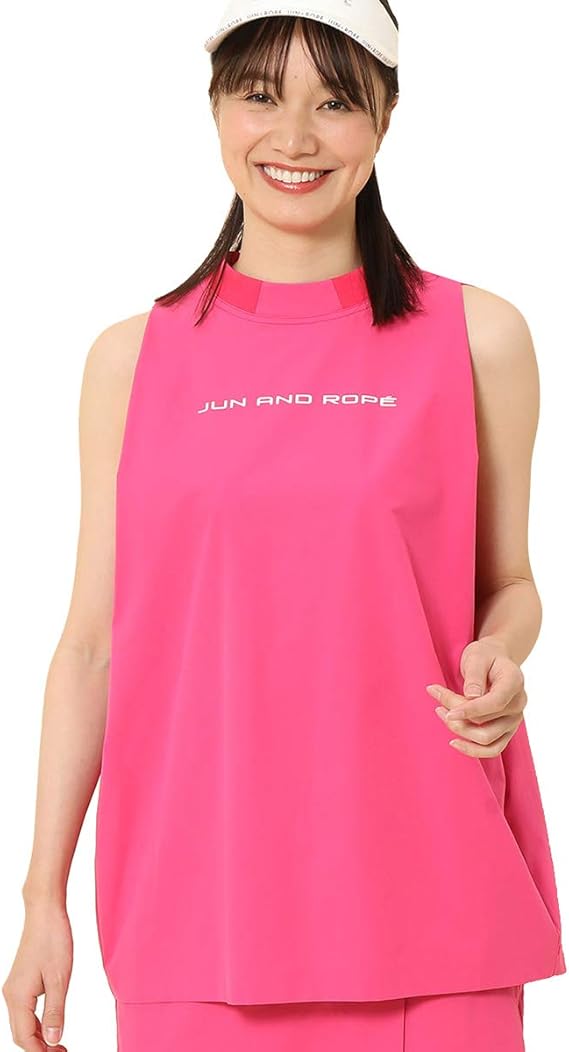 Amazon Co Jp ハイネックシャツ レディース ジュン ロペ ジュンアンドロペ Jun Rope ゴルフウェア M M ピンク 63 Erm 服 ファッション小物