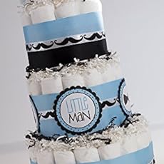 Amazon Com The Classy Little Man Mustache Diaper Cake Baby