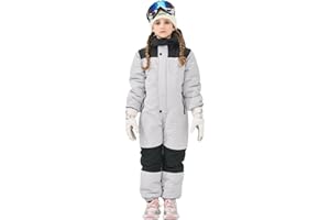 Owntop Kids Toddler Snow Suit One Piece for Boys Girls Lightweight Insulated Ski Suit Windproof Hooded Snowsuit Baby Jumpsuit