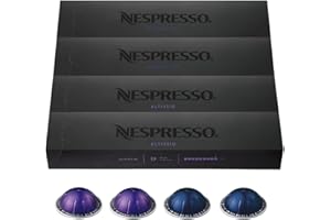 Nespresso Capsules VertuoLine, Espresso, Bold Variety Pack, Medium and Dark Roast Espresso Coffee, 40 Count Coffee Pods