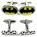 kilofly Cufflinks Combo [Set of 2 pairs] - Double Batman, with Velvet Gift Box