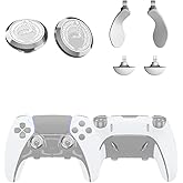 KD.Fly Metal Thumbsticks &amp; Back Paddles for PS5 Edge Controller Joystick | Metal Joystick Replacement, Custom Analog Thumb Sticks Caps for PS5 Dual Sense Edge Stick Module, 2 Joystick, 4 Back Button