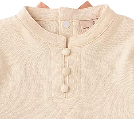 Amazon Co Jp オーガニックコットン ワンピースドッキングロンパース クリーム 70 服 ファッション小物