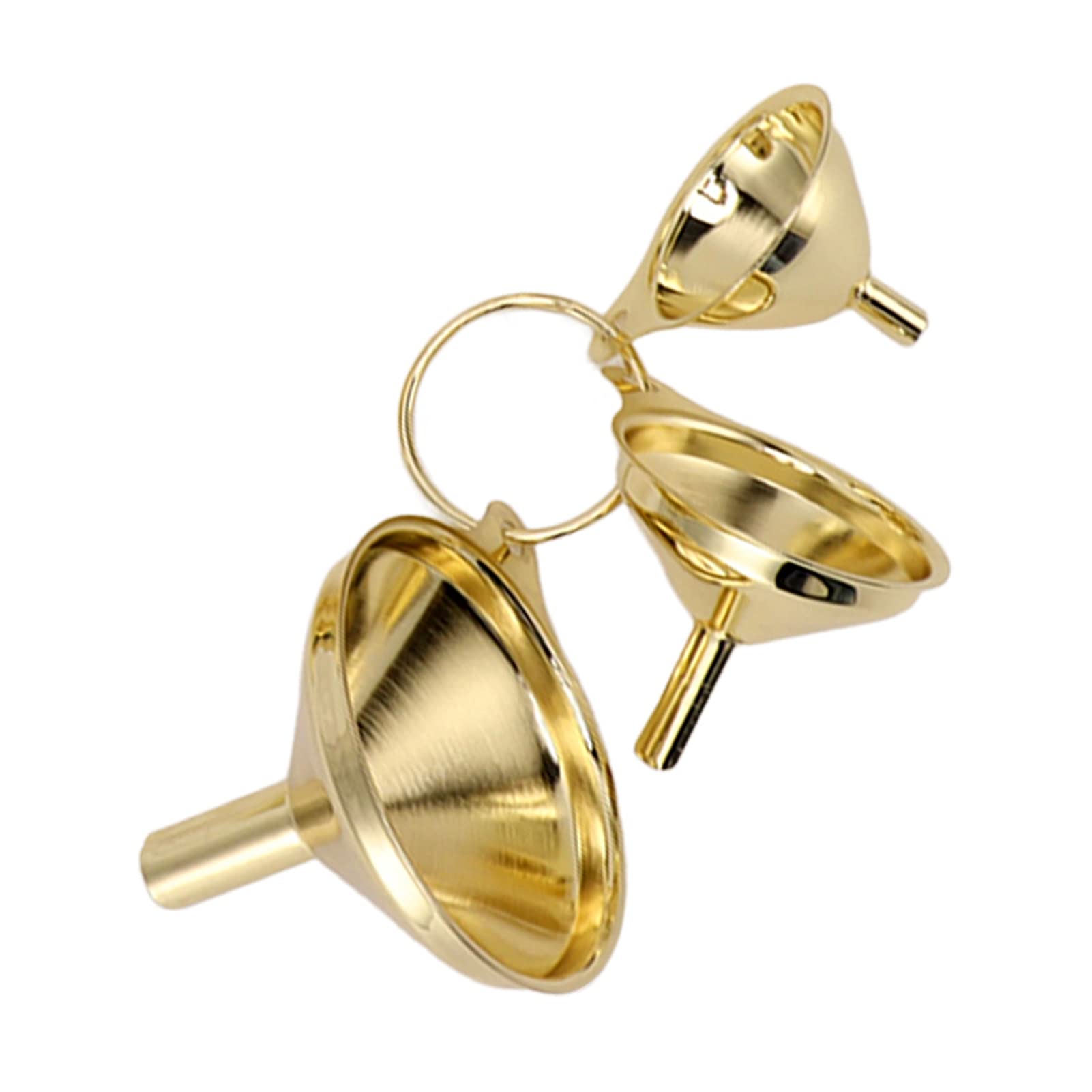 Stainless Steel Funnel, 3 Pack Kitchen Funnel Set, Oil Jam Powder Transfer Funnels for Cooking Baking Home Kitchen Use