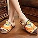 Walking Slip-On, Tezoo Women's Summer Breathable Blackless Walking Shoes, Colorful Sun Flower Series Embroidered Shoes, Outdoor Leisure Garden Clogs, House Slipers, Scandals Beige 8