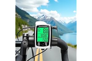 Bike Speedometer Waterproof Cycle Bike Computer with LCD Backlight Display Wireless GPS Speedometer for Bike for Road Bike MT