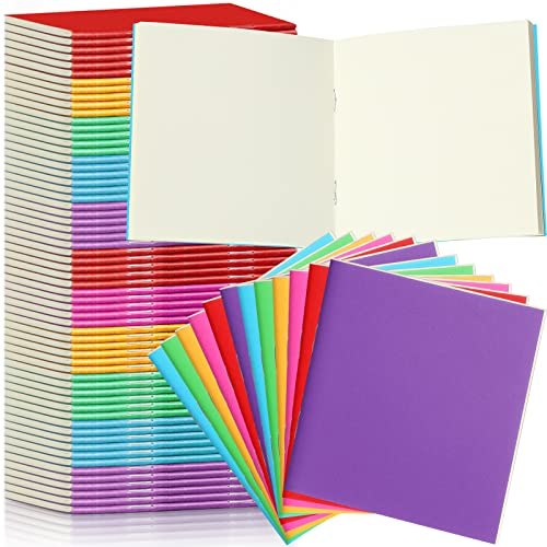 Photo 1 of Thenshop 150 Pack Mini Notebooks Bulk Small Notepad Unlined Journals Pocket Blank Sketchbooks Kids Students Gifts Back to School Supplies 4 x 4 Inch 24 Sheets(Multicolor)