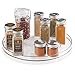 mDesign Lazy Susan Turntable Food Storage Container for Cabinets, Pantry, Refrigerator, Countertops, BPA Free - Spinning Organizer for Spices, Condiments, Baking Supplies - 11