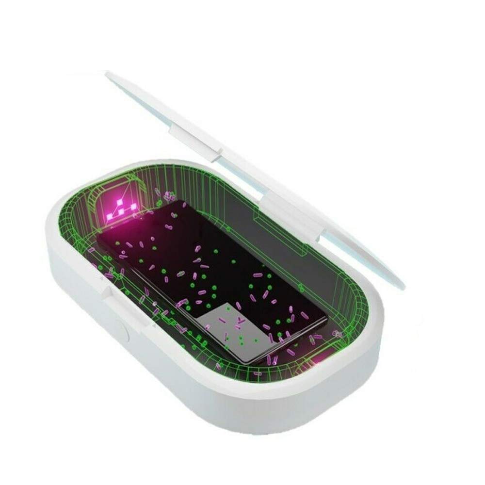 UKAS Laboratory Tested & Verified UV LED Sanitizer Box Kills 99.9% Bacteria, UV Light Sterilizer for Toothbrush, Makeup Brush, Denture, Keys Jewelry, Mobile Phone Sanitizer Box